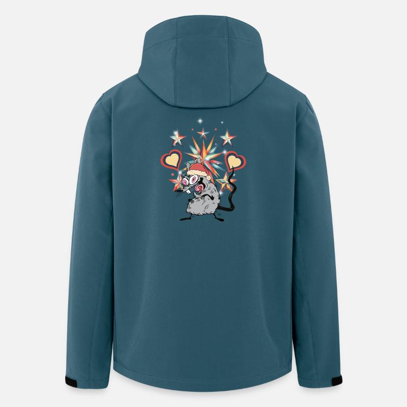 Retro Nikolaus Maus 60er - Recycelte Männer Softshell-Jacke von Stanley/Stella - Dunkles Petrol