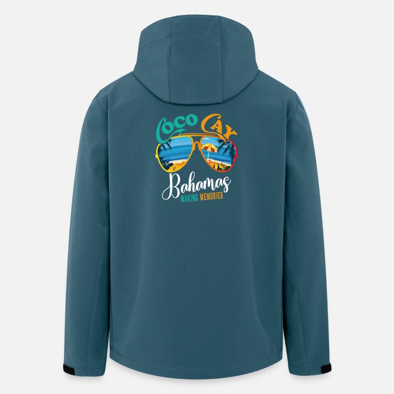 Bahamas Souvenirs - Recycelte Männer Softshell-Jacke von Stanley/Stella - Dunkles Petrol