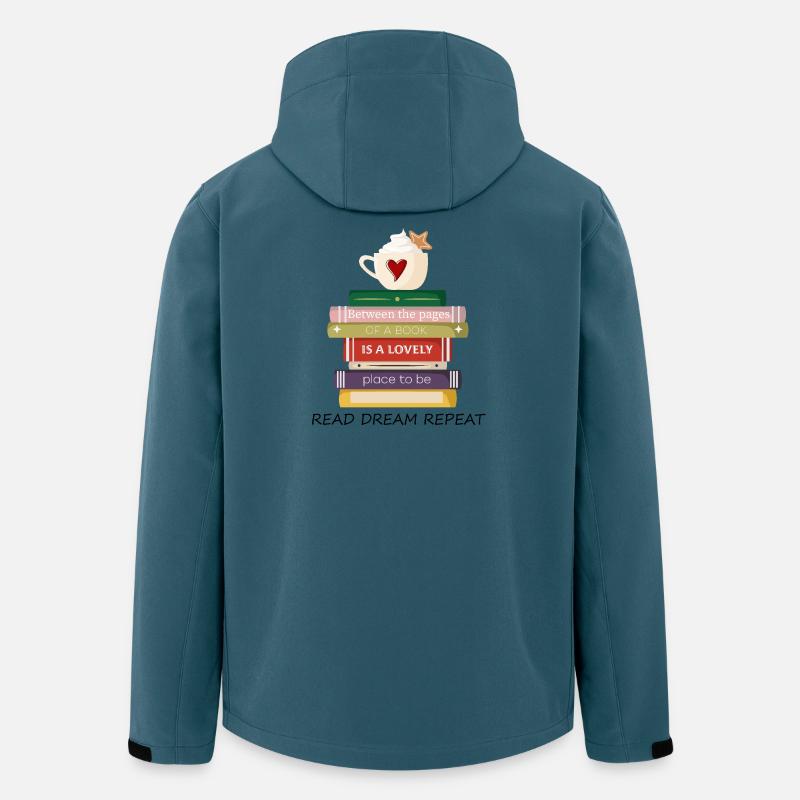 Bücher - Recycelte Männer Softshell-Jacke von Stanley/Stella - Dunkles Petrol