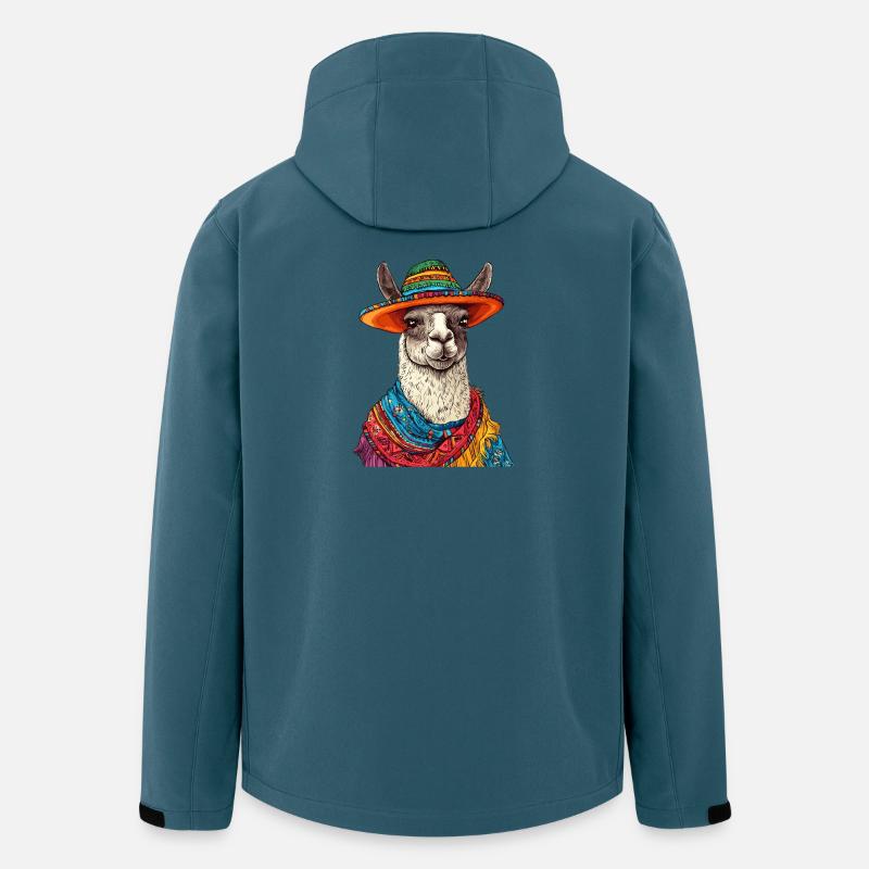 Lama - Recycelte Männer Softshell-Jacke von Stanley/Stella - Dunkles Petrol