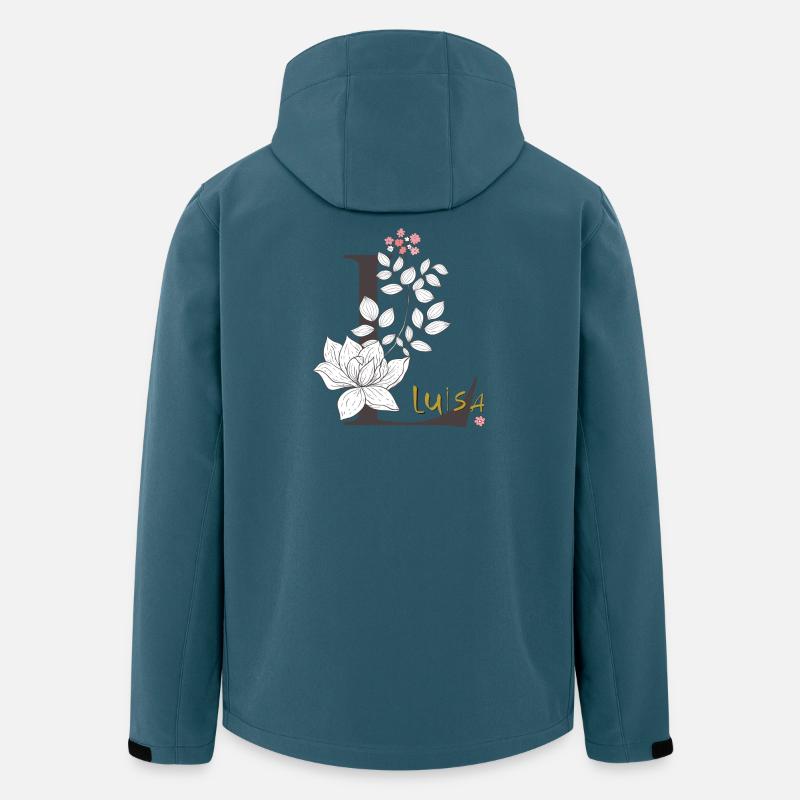Buchstabe L  Luisa - Recycelte Männer Softshell-Jacke von Stanley/Stella - Dunkles Petrol