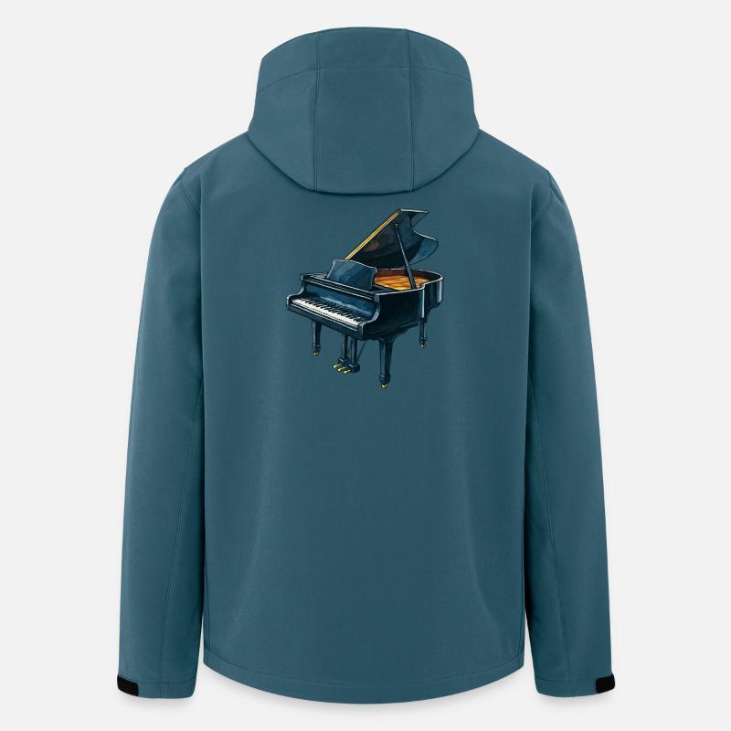 Blauer Konzertflügel - Recycelte Männer Softshell-Jacke von Stanley/Stella - Dunkles Petrol