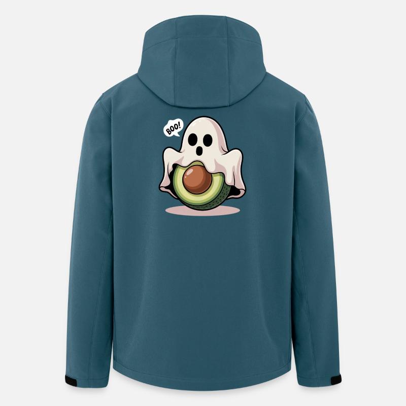 Avocado Geist Halloween - Recycelte Männer Softshell-Jacke von Stanley/Stella - Dunkles Petrol