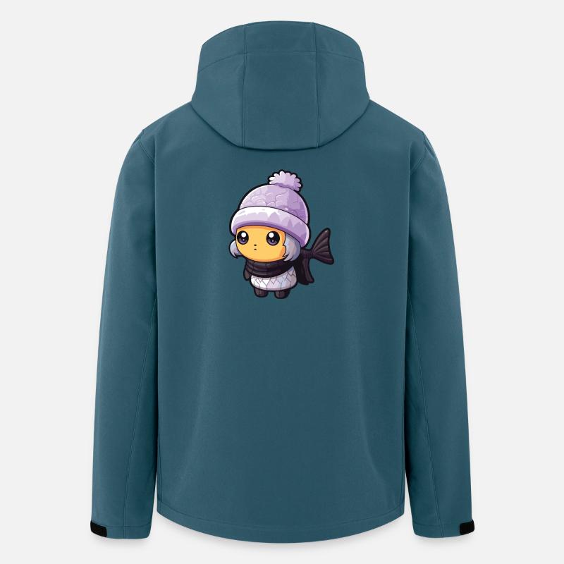 Fisch Winter Tier Anime - Recycelte Männer Softshell-Jacke von Stanley/Stella - Dunkles Petrol