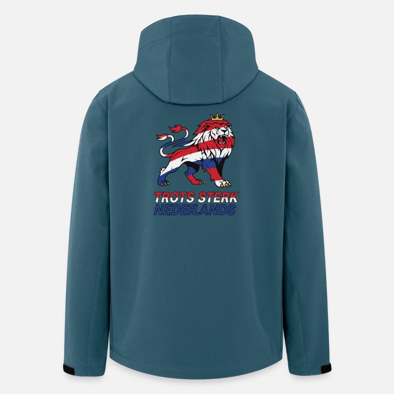 Niederlande Stolz und stark - Recycelte Männer Softshell-Jacke von Stanley/Stella - Dunkles Petrol