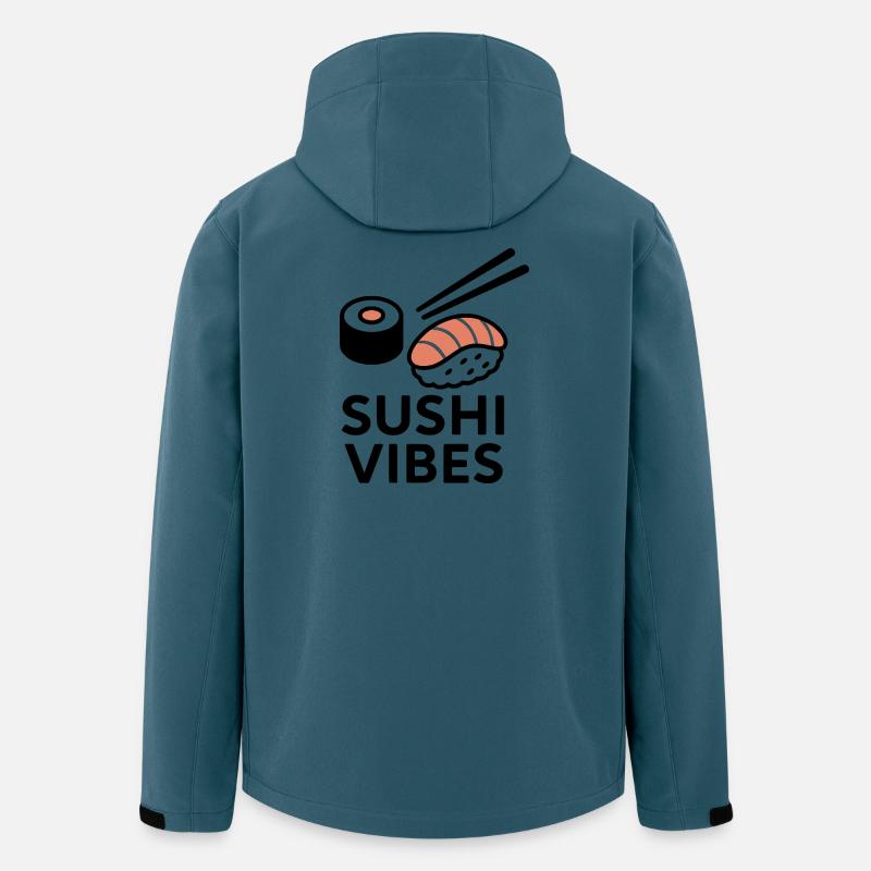 Sushi Vibes - Recycelte Männer Softshell-Jacke von Stanley/Stella - Dunkles Petrol