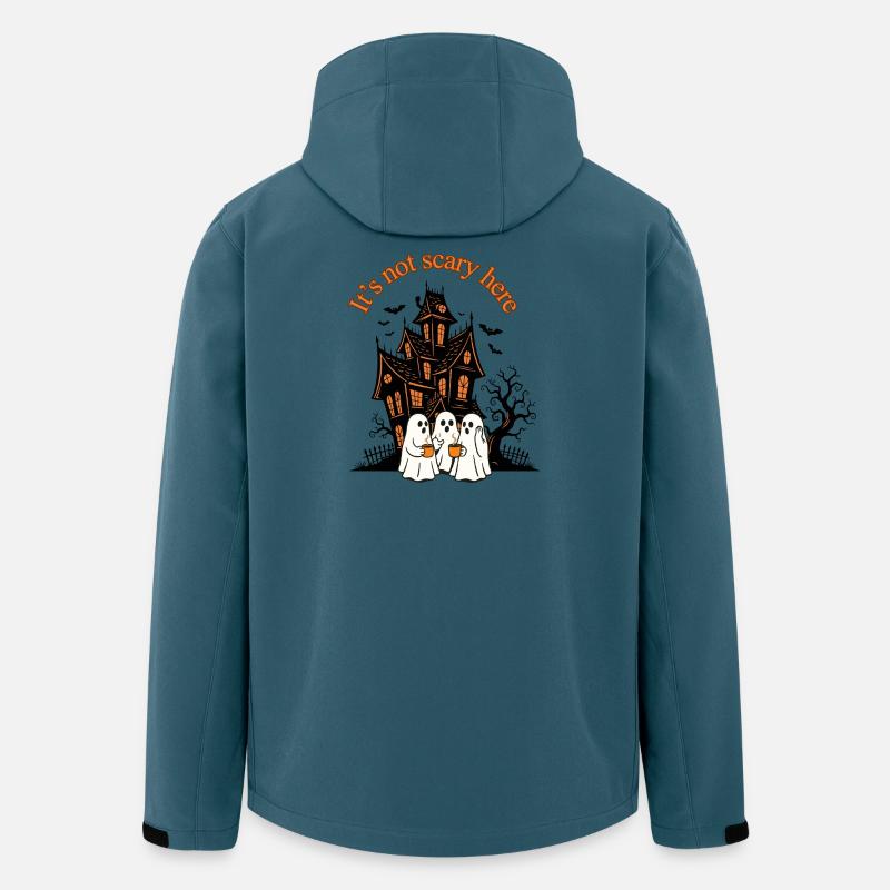 Es ist nicht beängstigend hier - Recycelte Männer Softshell-Jacke von Stanley/Stella - Dunkles Petrol