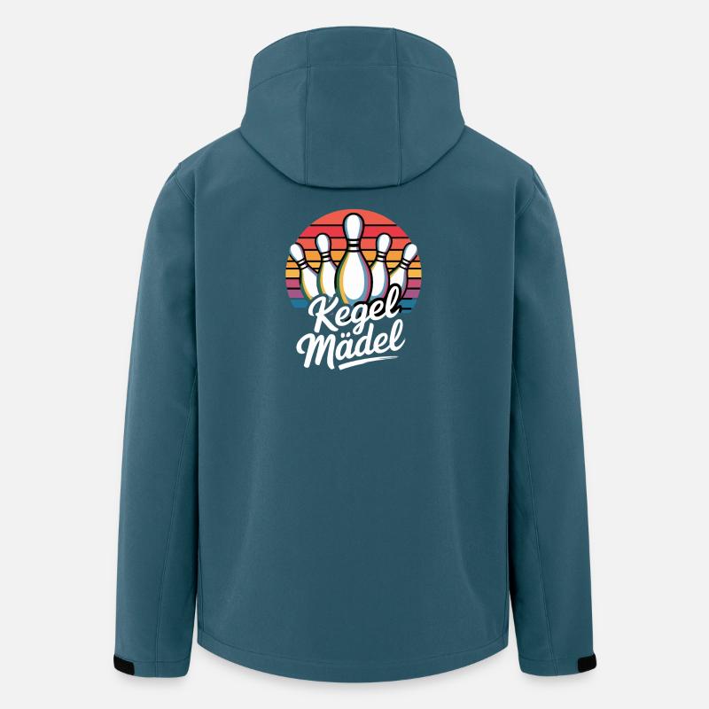 Retro Kegel Mädel Bowling Team - Recycelte Männer Softshell-Jacke von Stanley/Stella - Dunkles Petrol