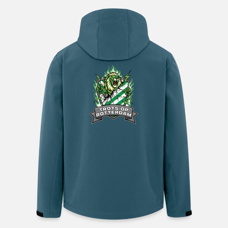 Stolz auf Rotterdam - Recycelte Männer Softshell-Jacke von Stanley/Stella - Dunkles Petrol