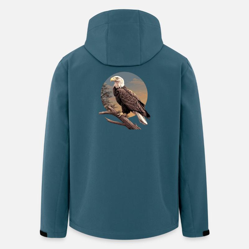 Adler - Recycelte Männer Softshell-Jacke von Stanley/Stella - Dunkles Petrol
