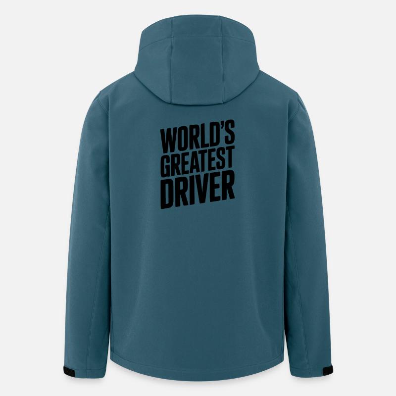 Der größte Fahrer der Welt - Recycelte Männer Softshell-Jacke von Stanley/Stella - Dunkles Petrol