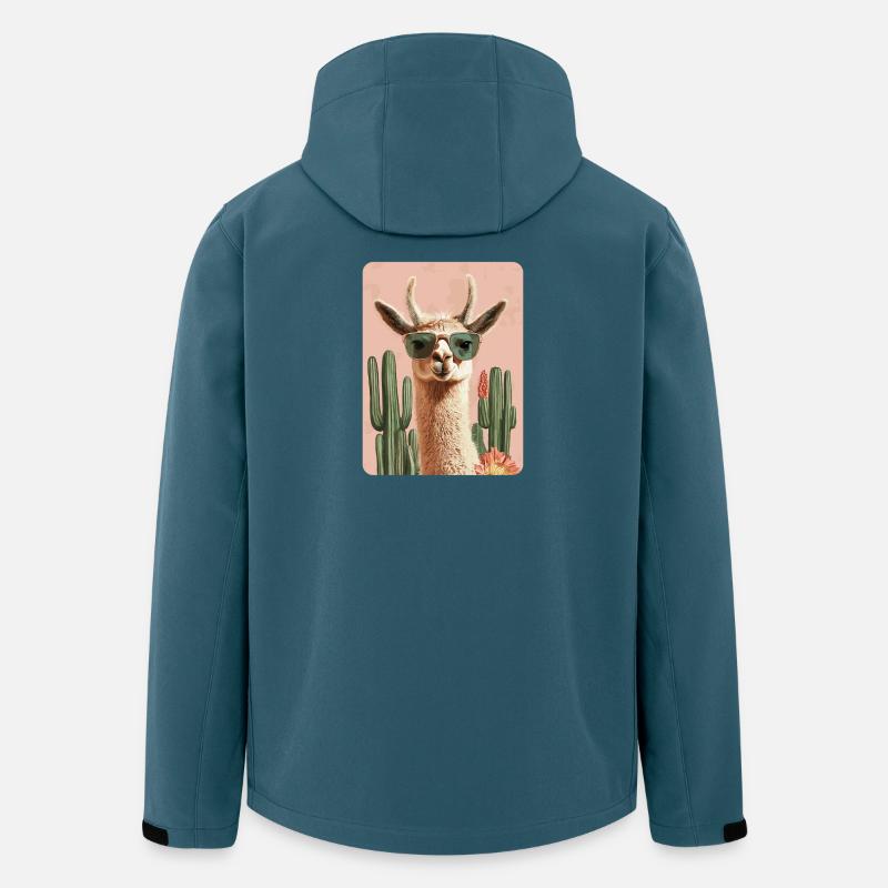 Lama - Recycelte Männer Softshell-Jacke von Stanley/Stella - Dunkles Petrol