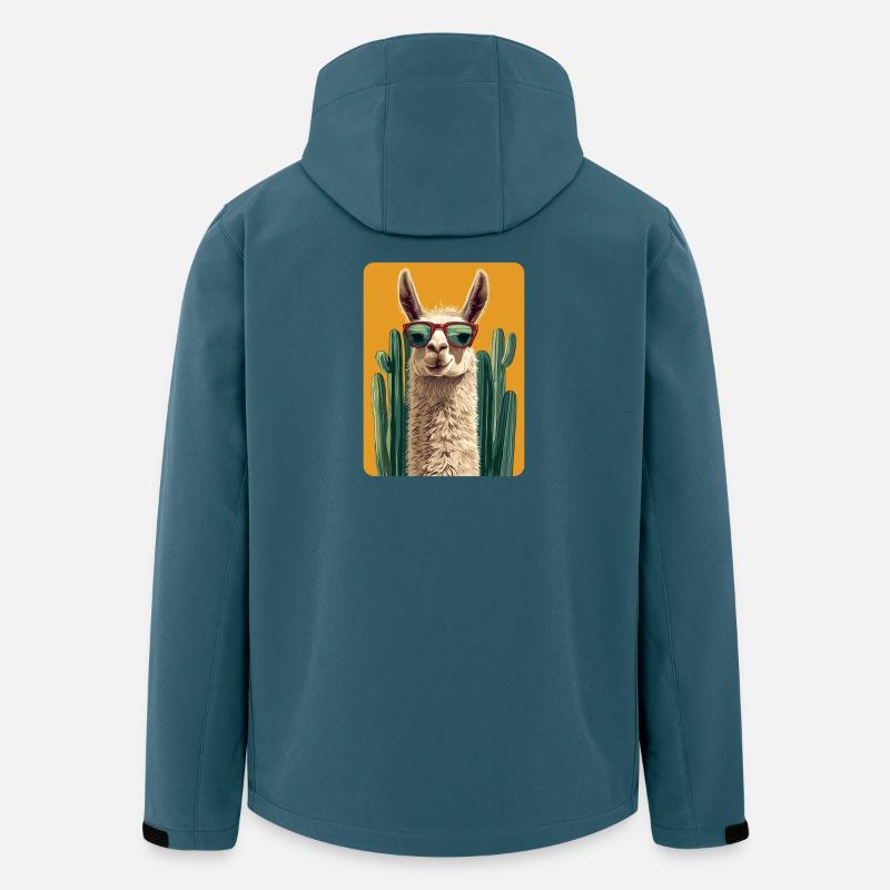 Lama - Recycelte Männer Softshell-Jacke von Stanley/Stella - Dunkles Petrol