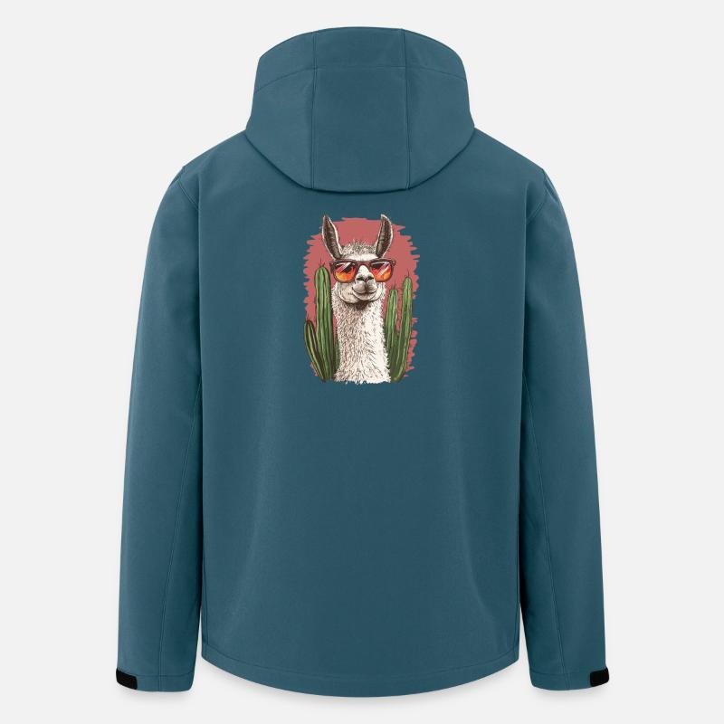 Lama - Recycelte Männer Softshell-Jacke von Stanley/Stella - Dunkles Petrol