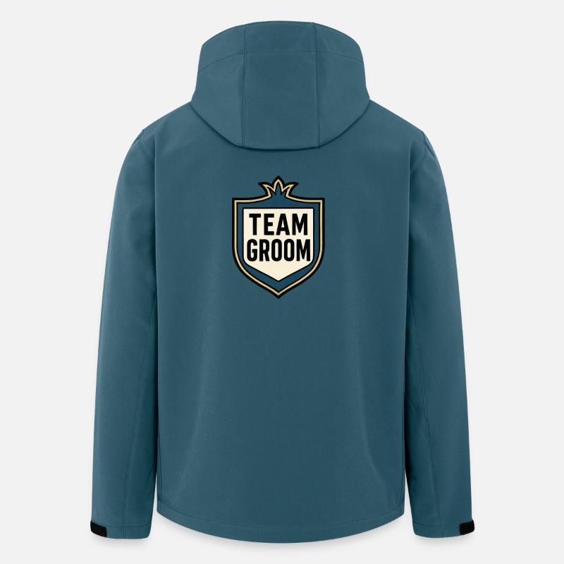 Team des Bräutigams - Junggesellenabschied - Hochzeit - Recycelte Männer Softshell-Jacke von Stanley/Stella - Dunkles Petrol