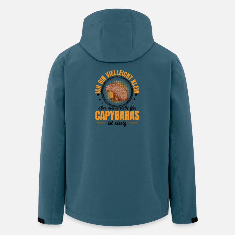Le capybara géant de Capybara - Veste softshell homme en polyester recyclé Stanley/Stella - bleu pétrole foncé