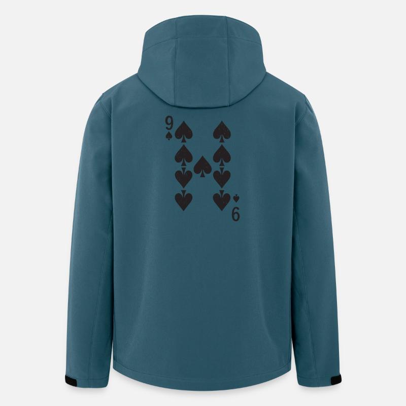 Neun Pik Symmetrie Muster - Recycelte Männer Softshell-Jacke von Stanley/Stella - Dunkles Petrol