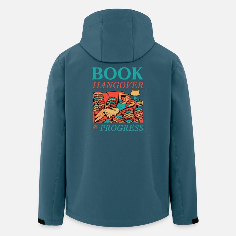 Buch Kater in Arbeit - Recycelte Männer Softshell-Jacke von Stanley/Stella - Dunkles Petrol