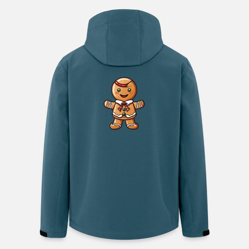 Weihnachten Lebkuchen Backen Keks - Recycelte Männer Softshell-Jacke von Stanley/Stella - Dunkles Petrol