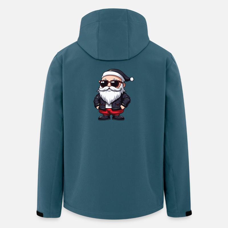 Weihnachtsmann Comic Santa - Recycelte Männer Softshell-Jacke von Stanley/Stella - Dunkles Petrol