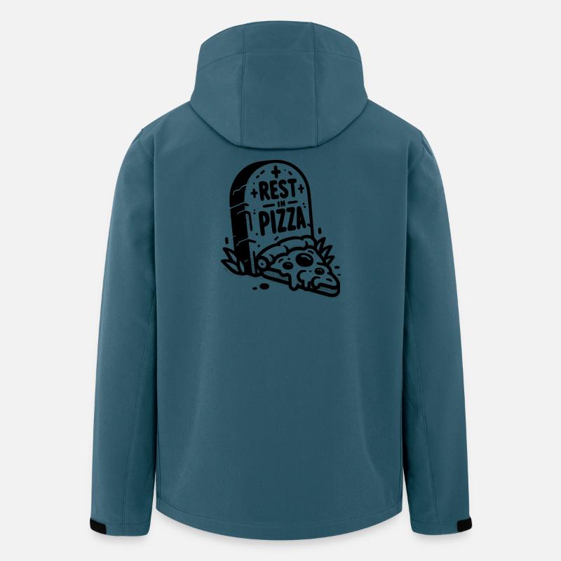 Rest in Pizza - Recycelte Männer Softshell-Jacke von Stanley/Stella - Dunkles Petrol