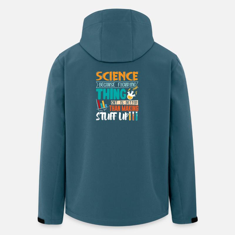 Science Scientifique Chimie - Veste softshell homme en polyester recyclé Stanley/Stella - bleu pétrole foncé