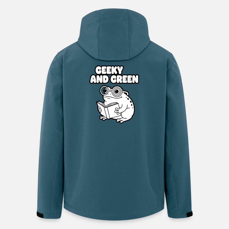 GeekscherFroschLesen - Recycelte Männer Softshell-Jacke von Stanley/Stella - Dunkles Petrol