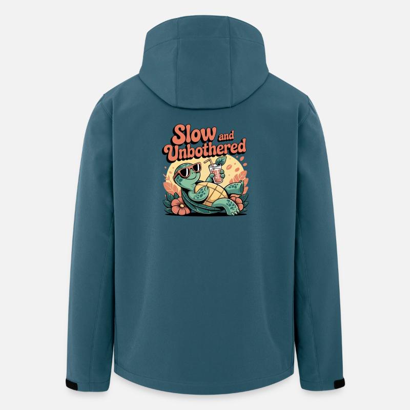 Turtle Humor – Slow and Unbothered - Men’s Recycled Softshell Jacket by Stanley/Stella - stargazer