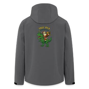 Noël - Tree Rex Christmas - Veste softshell homme en polyester recyclé Stanley/Stella - bleu pétrole foncé - Dos - AI Model Male 185 light (185cm)