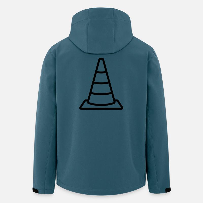 Leitkegel - Recycelte Männer Softshell-Jacke von Stanley/Stella - Dunkles Petrol
