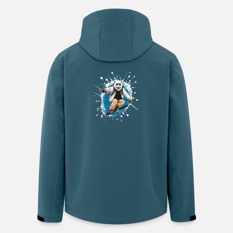 Polar Bear Snowboard Polar Bear - Men’s Recycled Softshell Jacket by Stanley/Stella - stargazer
