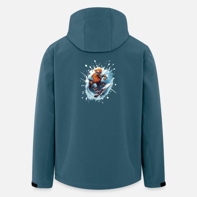 Hahn Planche à neige - Veste softshell homme en polyester recyclé Stanley/Stella - bleu pétrole foncé