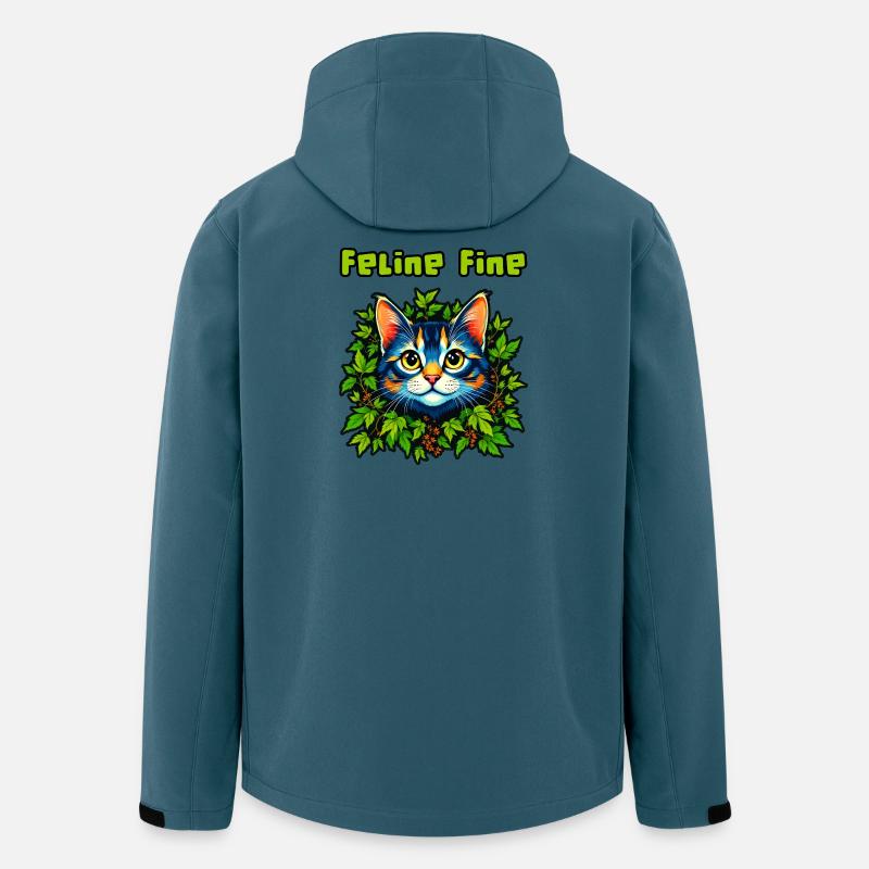 Katze fein #1 - Recycelte Männer Softshell-Jacke von Stanley/Stella - Dunkles Petrol