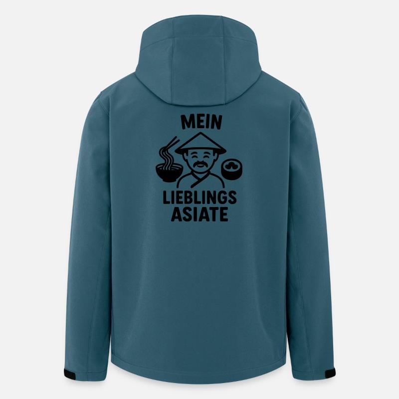 Lieblings Asiate Essen - Recycelte Männer Softshell-Jacke von Stanley/Stella - Dunkles Petrol