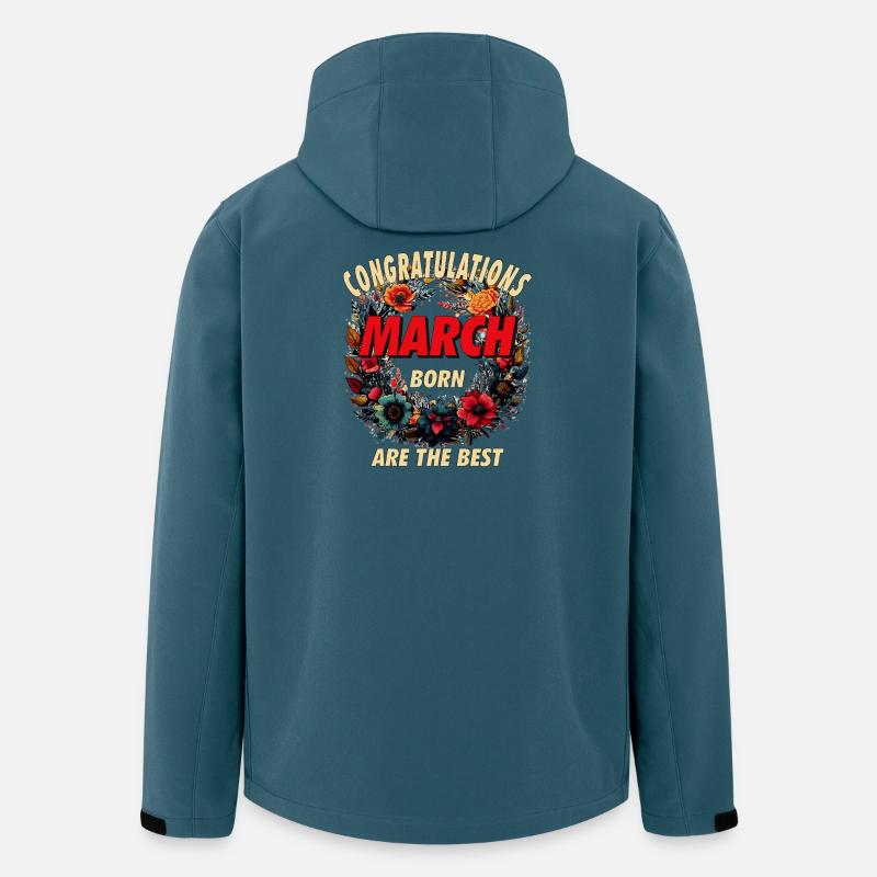 CONGRATULATIONS MARCH - Recycelte Männer Softshell-Jacke Discoverer von Stanley/Stella - Dunkles Petrol