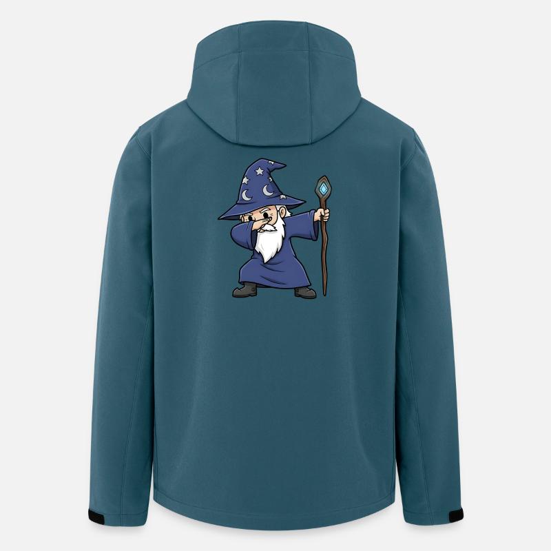 Dabbing Wizard – Funny Wizard Design - Men’s Recycled Softshell Jacket by Stanley/Stella - stargazer