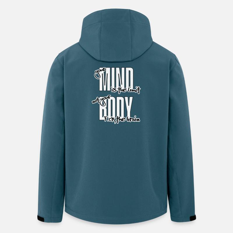 Break your Limits. F.ck the Brain - Recycelte Männer Softshell-Jacke von Stanley/Stella - Dunkles Petrol