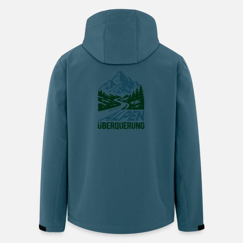 Alpen Überquerung 2026 - Wandern - Recycelte Männer Softshell-Jacke von Stanley/Stella - Dunkles Petrol
