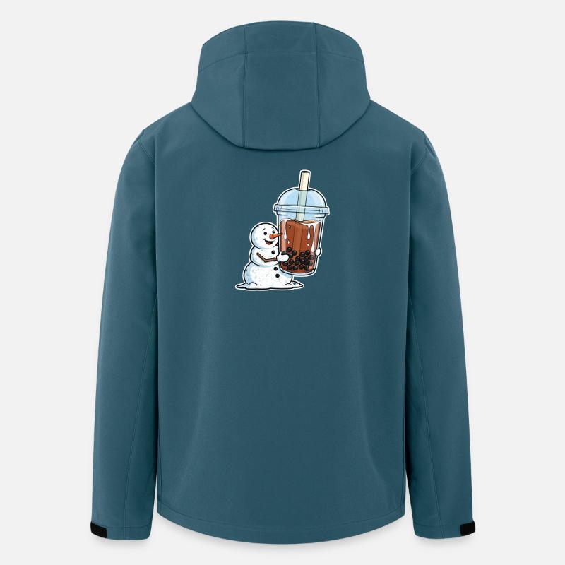 Snowman and Bubble Tea Mug - Men’s Recycled Softshell Jacket by Stanley/Stella - stargazer