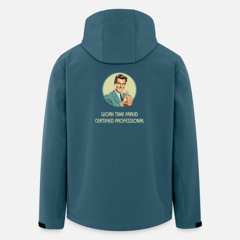 Work Time Fraud – Certified Professional  - Recycelte Männer Softshell-Jacke von Stanley/Stella - Dunkles Petrol