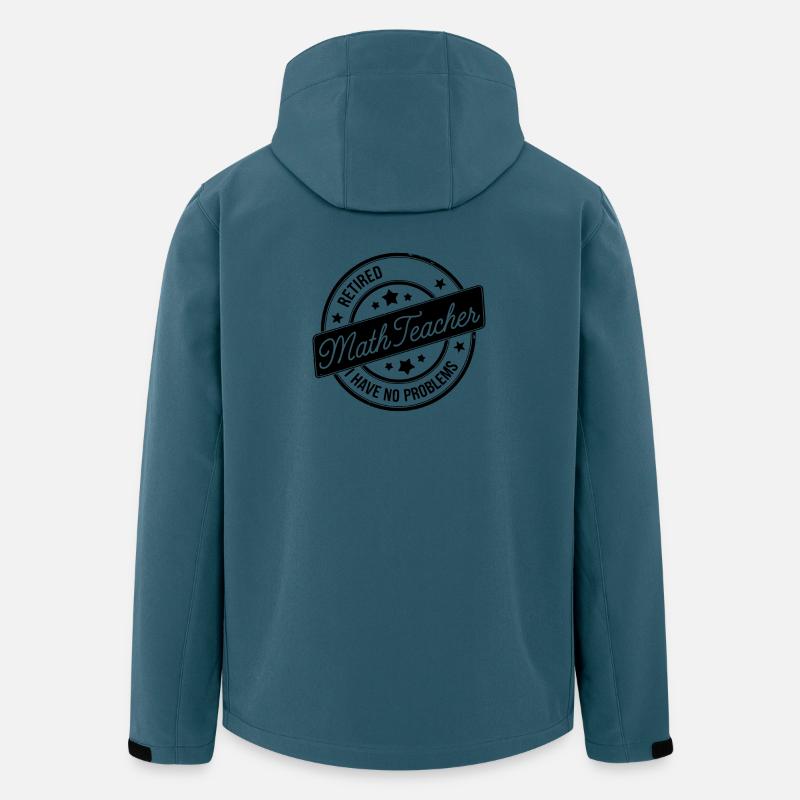 Mathe Humor Lehrer im Ruhestand - Recycelte Männer Softshell-Jacke von Stanley/Stella - Dunkles Petrol