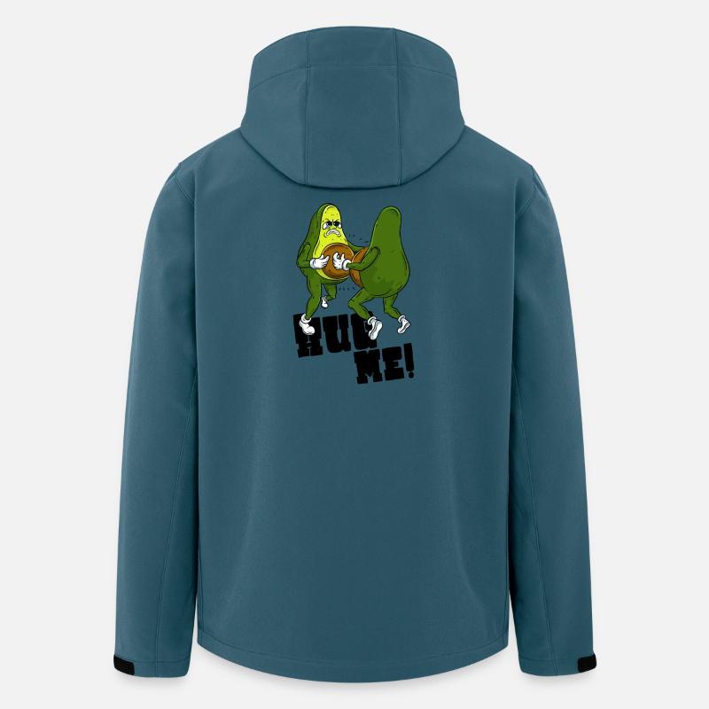 Avocado Liebe - Recycelte Männer Softshell-Jacke von Stanley/Stella - Dunkles Petrol