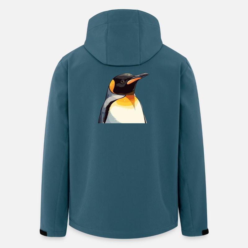 Pinguine Pinguin - Recycelte Männer Softshell-Jacke von Stanley/Stella - Dunkles Petrol