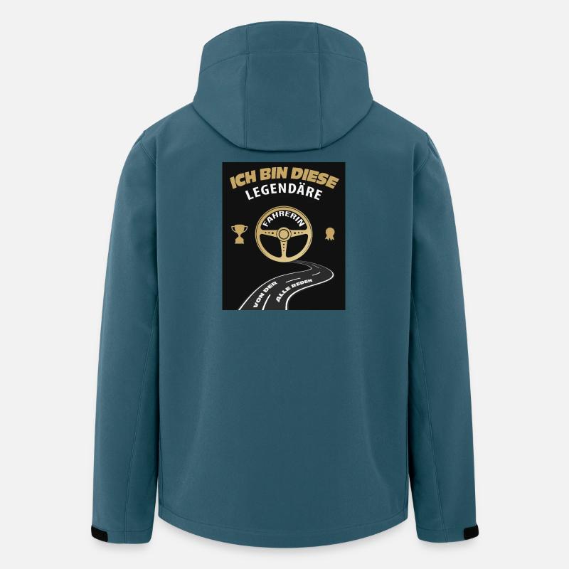 Je suis ce cavalier légendaire - Veste softshell homme en polyester recyclé Stanley/Stella - bleu pétrole foncé