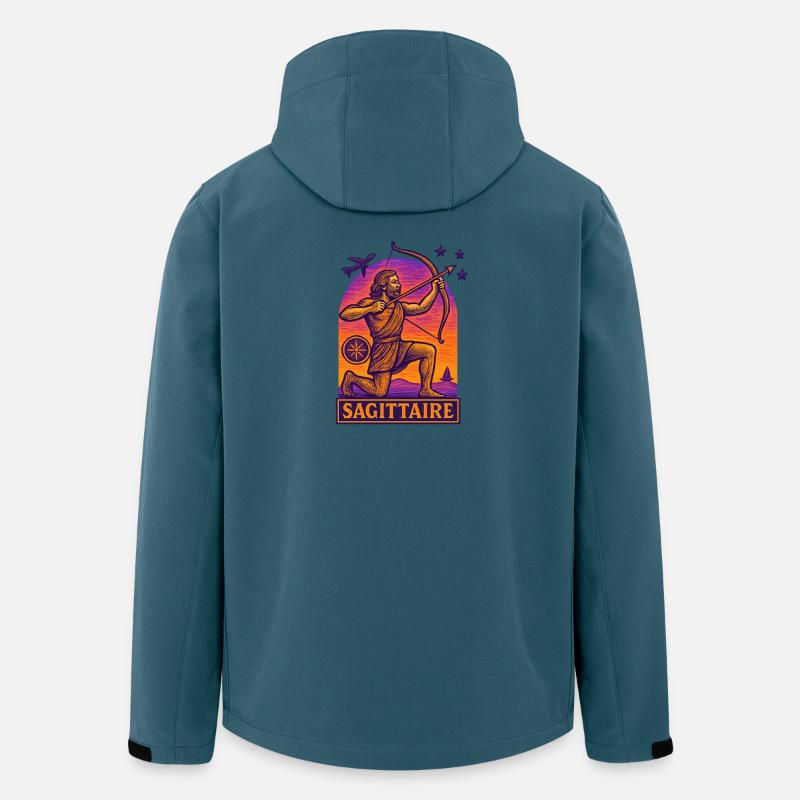 Sternzeichen Schütze - Astrologie - Recycelte Männer Softshell-Jacke von Stanley/Stella - Dunkles Petrol