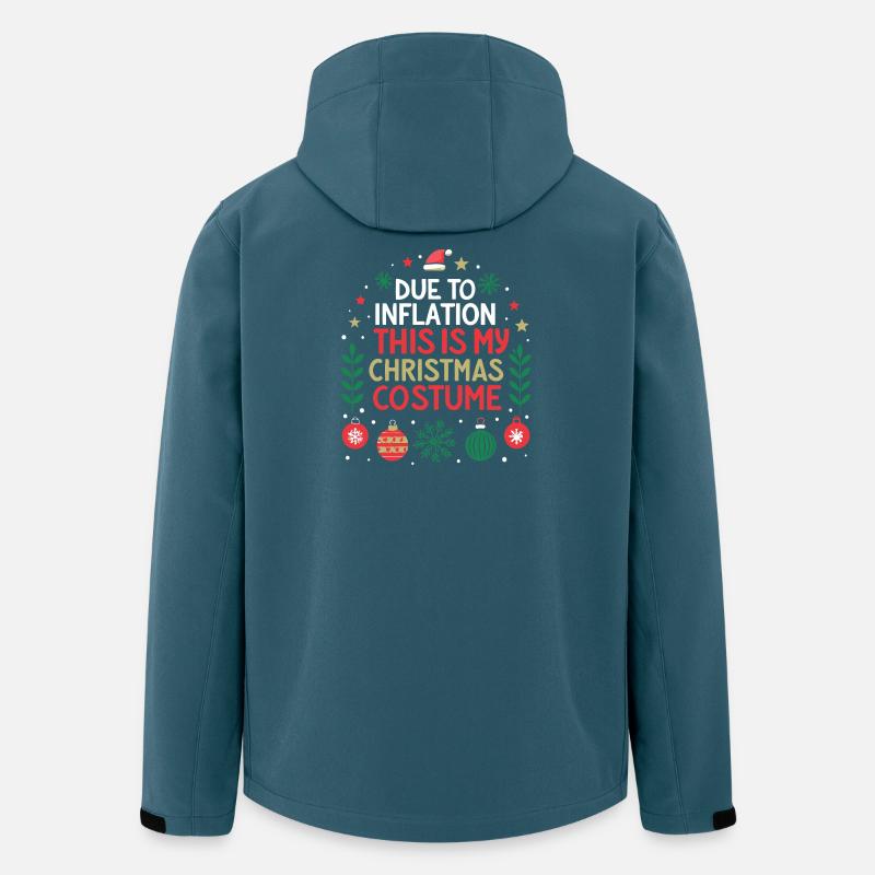 Weihnachts-Inflationskostüm Weihnachten - Recycelte Männer Softshell-Jacke von Stanley/Stella - Dunkles Petrol