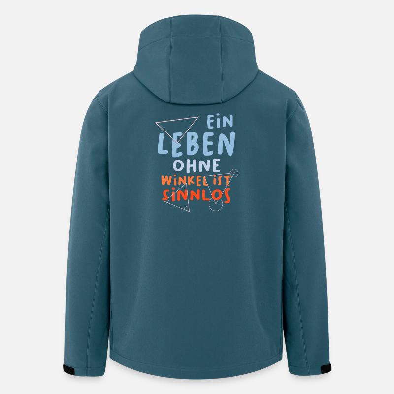 Math Teacher Geometry School Mathematics - Men’s Recycled Softshell Jacket by Stanley/Stella - stargazer