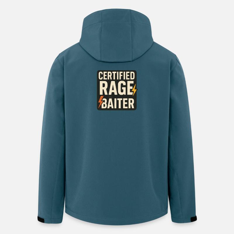 Zertifizierter Wutköder, lustiger Meme-Spruch - Recycelte Männer Softshell-Jacke von Stanley/Stella - Dunkles Petrol