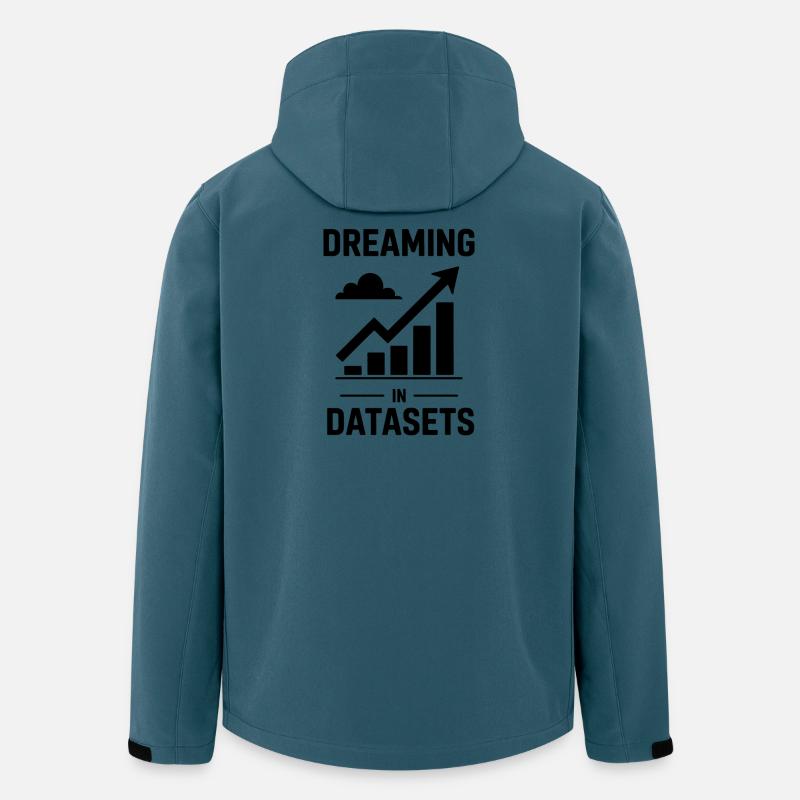 Datenanalyst Spruch Lustiges Datenanalyst Geschenk - Recycelte Männer Softshell-Jacke von Stanley/Stella - Dunkles Petrol