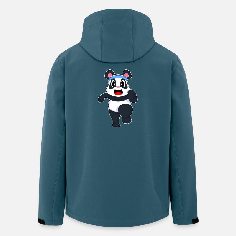 Panda Jogger Jogging Sport - Veste softshell homme en polyester recyclé Stanley/Stella - bleu pétrole foncé